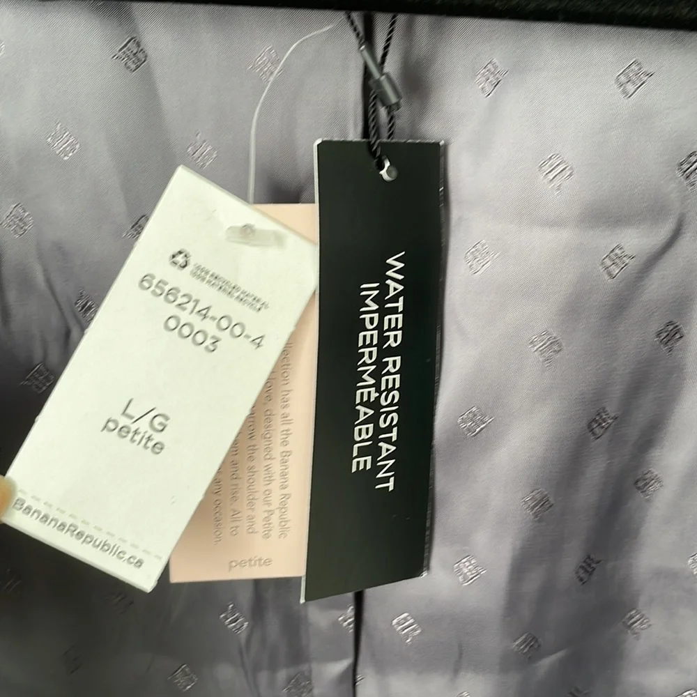 NWT Banana Republic Water Resistant Trench Coat - Picture 5 of 11